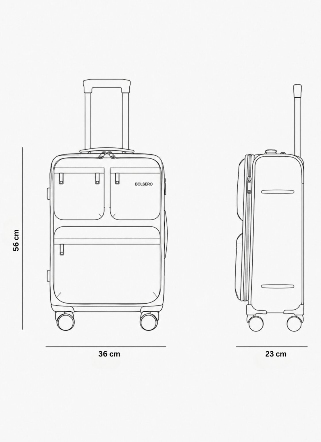 Cabin Luggage with Wheels in Yerevan size S | Ձեռքի ուղեբեռ Երևանում