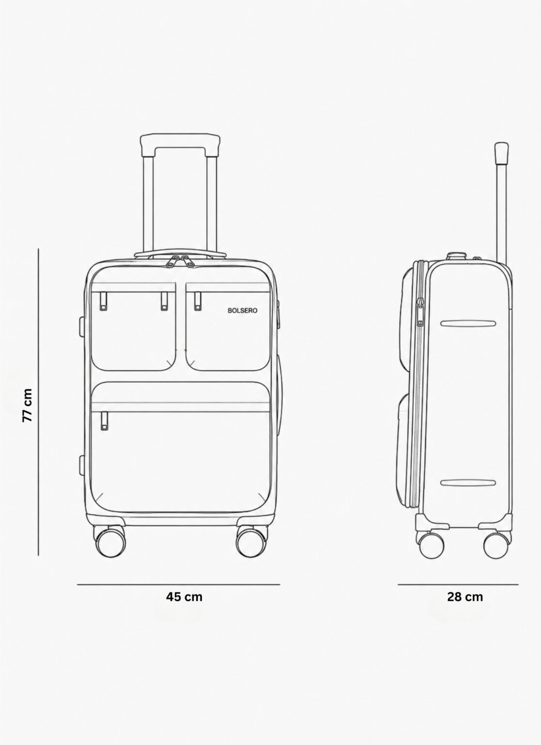 Travel Luggage with Wheels in Yerevan size L | ճամփորդական ճամպրուկ