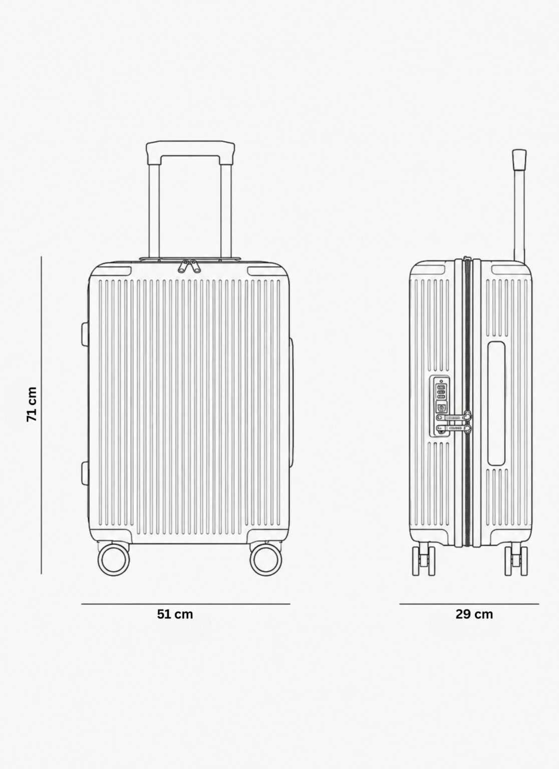 Travel Luggage with Wheels in Yerevan size L | ճամփորդական ճամպրուկ