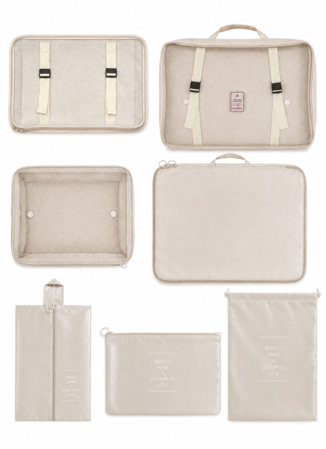 Travel organizer set (7 pcs)